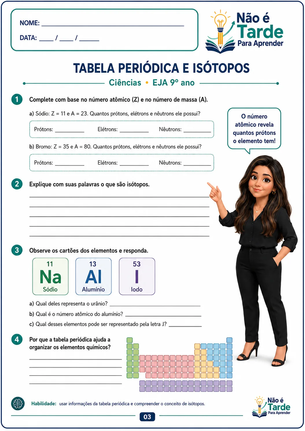Folha de atividade EJA 4